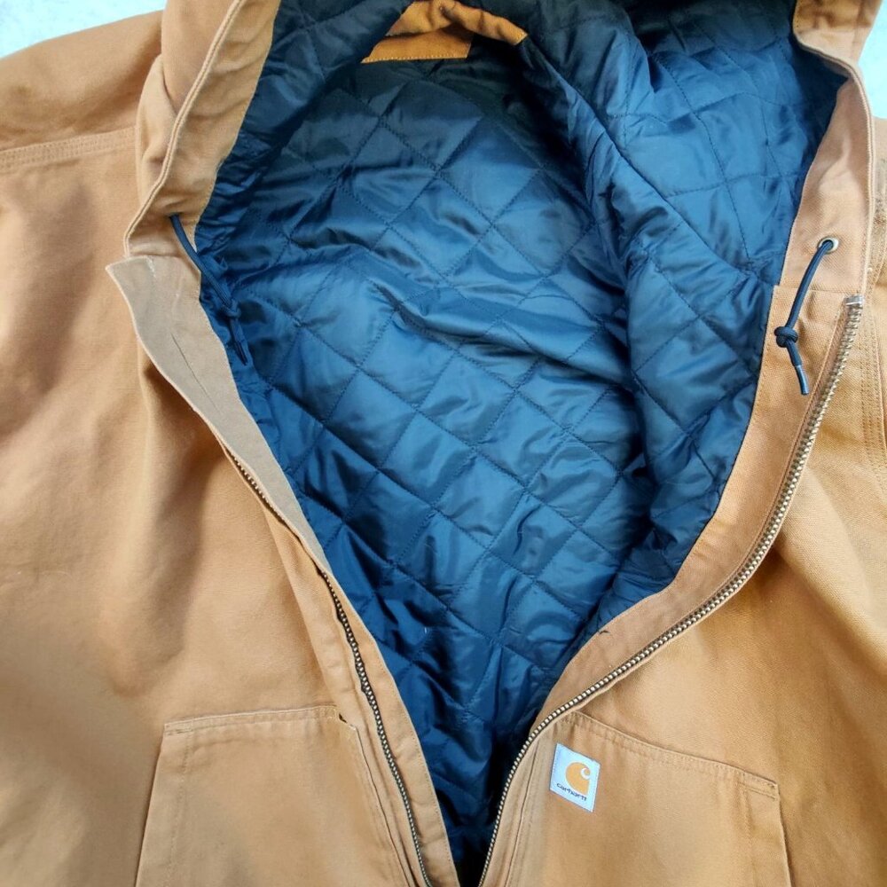 Carhartt Men's Tan Quilted Lined Jacket Size 5X - Picture 2 of 8
